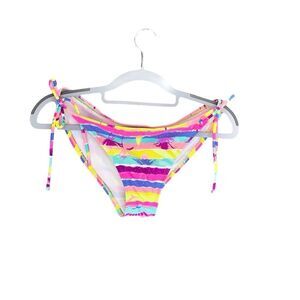 OP String Bikini Bottoms Tropical Bright Neon Large